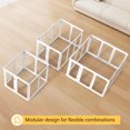 thumbnail image 4 of Clear Acrylic Plastic Dog Playpen Indoor, for Puppy Cat Rabbit Ferret Transparent Pet Pen, Easy Assemble Whelping Crate Kennel Cage Enclosure, Preferable for Small Dogs (29.5“ Height, 12Pcs, White), 4 of 8