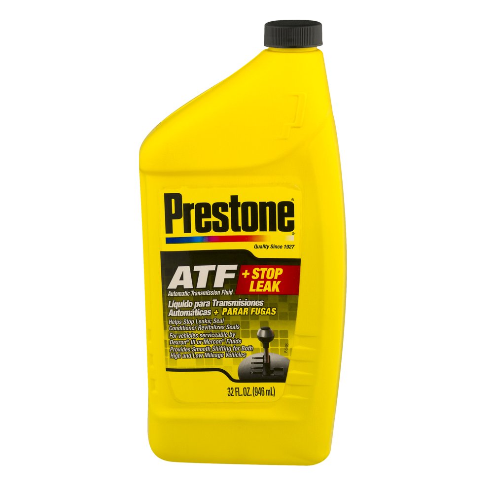 Prestone ATF + Stop Leak Automatic Transmission Fluid, 32 oz (1 Quart