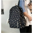 thumbnail image 4 of SDOTXA  Kawaii Floral Print Backpack with Pendant Preppy Backpack Cottagecore Bag Coquette Aesthetic Backpack Daypack (White One Size), 4 of 7