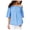 Blue - beachglass, variant on RACHEL ROY $79 Womens New 1527 Blue Short Sleeve Off Shoulder Casual Top L B B