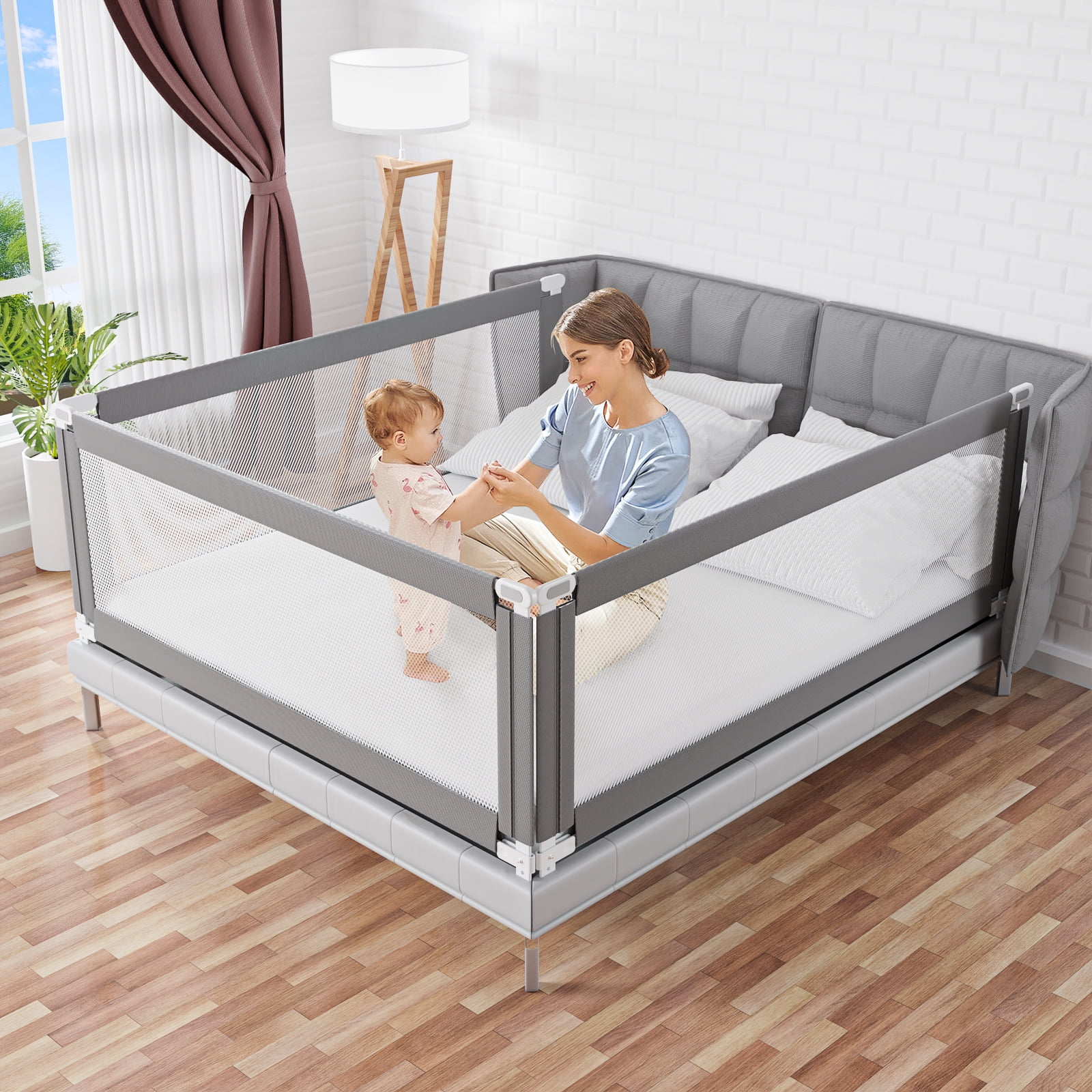 Novashion Bed Rails for Toddlers, New Upgraded Baby Guardrail Kids