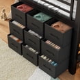 thumbnail image 5 of Bellemave Low Loft Bed with Stairs & LED Lights, Twin Size Loft Beds with 9 Drawers and Bookcase, Metal Multi-Storage Loft Frame with Under-Bed Spaces,Black, 5 of 9
