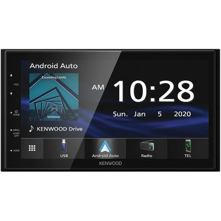 Kenwood - 6.75" - Android Auto/Apple® CarPlay™ - Built-in Bluetooth - In-Dash Digital Media Receiver - Black