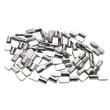 

5mm Shelf Pins Spoon Shape Cabinet Furniture Shelf Support Pegs Nickel Plated 50 Pcs