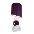 thumbnail image 6 of Mod Lighting and Decor Stacked Circle Ceramic Table Lamp with Asymmetrical Shade - 19" - Purple, 6 of 6