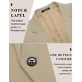 thumbnail image 4 of COOFANDY Men's Casual Blazers Knit Sports Jackets Lightweight One Button Khaki Blazers, 4 of 6