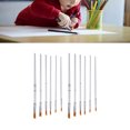 thumbnail image 1 of Nylon Acrylic Paint Brush Set 12pcs Artist Paint Brushes Set for Professionals and Beginners, 1 of 7