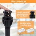 thumbnail image 3 of Wowow 4 in. Centerset Double Handle High Arc Bathroom Sink Faucet with Pop Up Drain in Oil Rubbed Bronze, 3 of 8