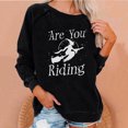 thumbnail image 1 of Costumes d'Halloween pour Femmes 2023 Décontractés Manches Longues Col Rond Hauts Blouse Ample Chandail Graphique à Imprimé d'Halloween T-Shirts Grande Taille Chemises pour Femmes en Liquidation, 1 of 6