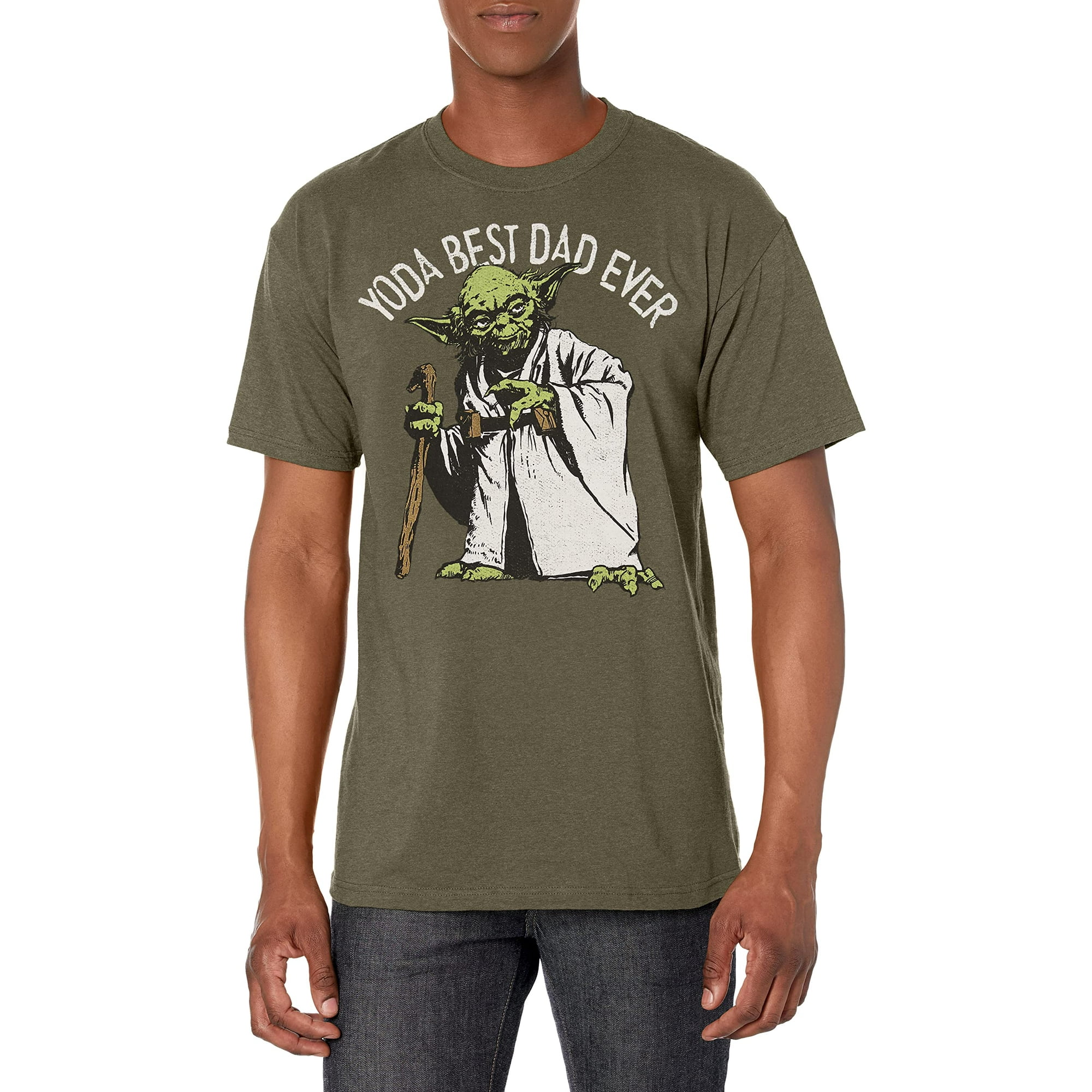 Yoda Best Dad Ever Star Wars Father s Day T Shirt Medium Walmart