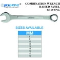 thumbnail image 2 of JRSDRIVE 9-Piece Raised Panel Combination Wrench Set, Matric, 2 of 4