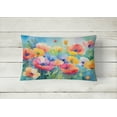 thumbnail image 2 of Carolines Treasures DAC1545PW1216 16 x 12 in. Unisex Anemones in Watercolor Fabric Decorative Pillow, 2 of 4
