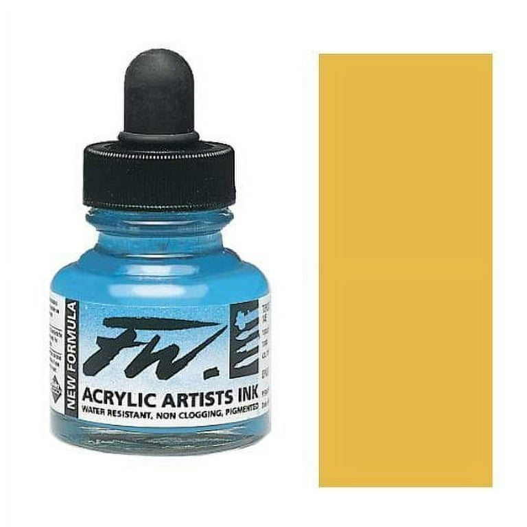Daler-Rowney FW Acrylic Water-Resistant Artist Ink 1oz Process Cyan
