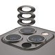 thumbnail image 2 of Para iPhone 12 Pro / 12 Pro Max, cubierta protectora de lente de cámara, 3 piezas, vidrio templado HD, metal, cobertura total, anillo de protección de lente trasera, película antiarañazos, 2 of 8