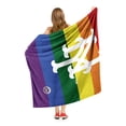 thumbnail image 4 of The Northwest Group  New York Mets 50" x 60" Pride Silk Touch Throw Blanket, 4 of 4