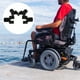 thumbnail image 3 of Guía de riel para silla de ruedas (4 unidades): marco de brazo desmontable, guía de riel de asiento, repuesto común para sillas de ruedas estándar y sillas de transporte, color negro., 3 of 7