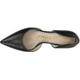 thumbnail image 5 of Sam Edelman Jaina Black Leather D'orsay Pointed Toe Slip On Dress Pumps Shoes Wide (Black Leather, 6.5), 5 of 6