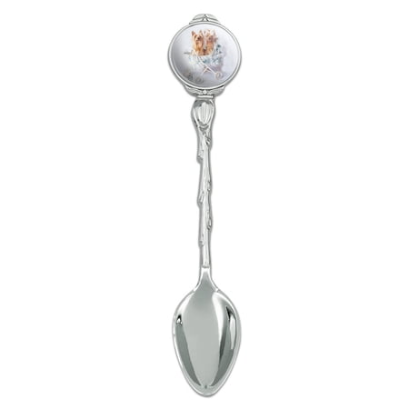 Yorkie Yorkshire Terriers Dog Baby Stroller Novelty Collectible Demitasse Tea Coffee Spoon