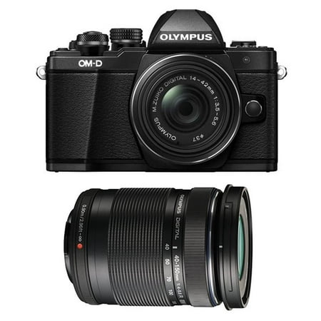Olympus OM-D E-M10 Mark II Mirrorless Camera w/ 14-42mm EZ & 40-150