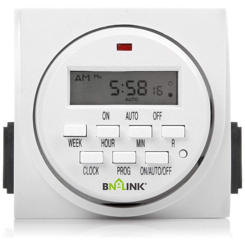 BNLINK 7 Day Heavy Duty Digital Programmable Timer, FD60 U6, 115V