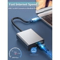 thumbnail image 2 of Adaptador de red USB C a RJ45 Snlrntin para Google TV negro, 2 of 6