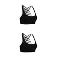 thumbnail image 1 of Minnieouse Sujetadores deportivos Entrenamientos Material elástico de primera Sujetador de fitness Ejercicio Firmeza Deporte Prop Dulce regalo Moda Negro L 2piezas, 1 of 6