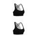 thumbnail image 4 of Minnieouse Sujetadores deportivos Entrenamientos Material elástico de primera Sujetador de fitness Ejercicio Firmeza Deporte Prop Dulce Negro L 2piezas, 4 of 6