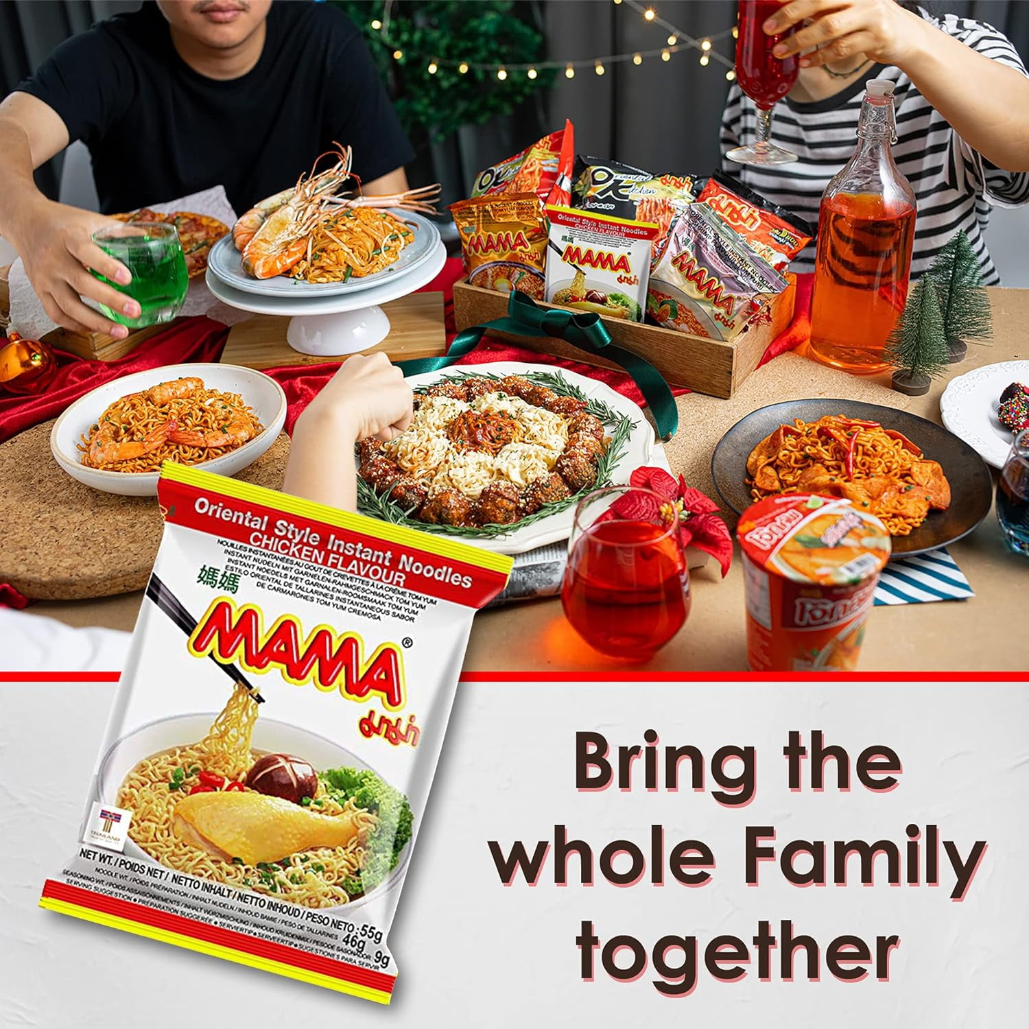 MAMA Artificial Chicken Flavor Oriental Style Noodles 1.94oz (1.94oz ea.) - 30 Pack
