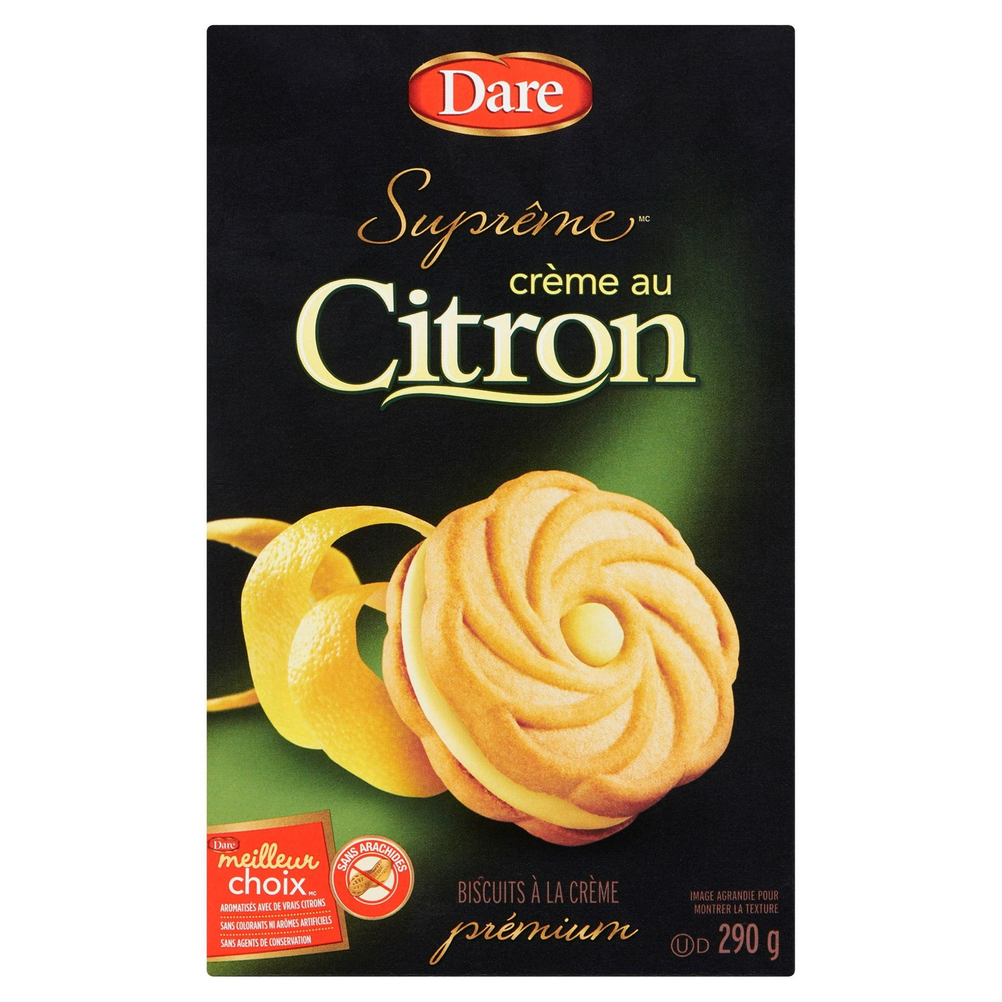 Dare Suprême crème au Citron Biscuits 290 g