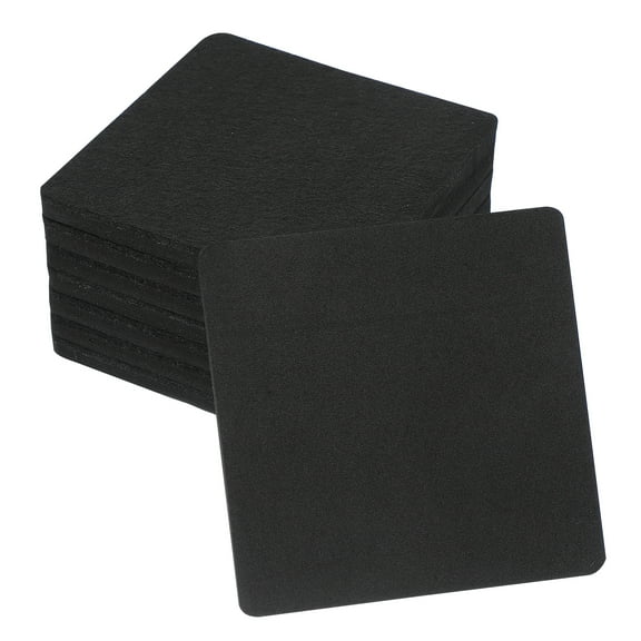 Uxcell 5 Inch Felt Furniture Sliders, 8 Pcs Square Furniture Movers Slider Reusable Moving Pads Floor Protectors Black
