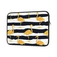 thumbnail image 2 of Bingfone Gold Flamingo Laptop Sleeve Case 15 Inch, 360° Protective Computer Carrying Bag, 2 of 9