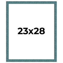 23x28 Frame Blue Rustic Barnwood Solid Wood Picture Frame Width 1.25 Inches | Interior Depth 0.5