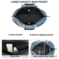 thumbnail image 2 of Flower Women's Large Weekend Travel Bag Moving Canvas Handbag Thick Double Layer Beach Weekend Travel Unisex Hospital Maternity Delivery with Toiletry Waterproof, 2 of 5