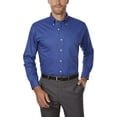 thumbnail image 2 of Van Heusen Chemise Oxford à Manches Longues pour Homme, 4TG, Bleu Anglais, 2 of 5