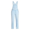 thumbnail image 4 of No Boundaries Relaxed Wide Leg Denim Overalls, Women's XXS-XXL, 4 of 4