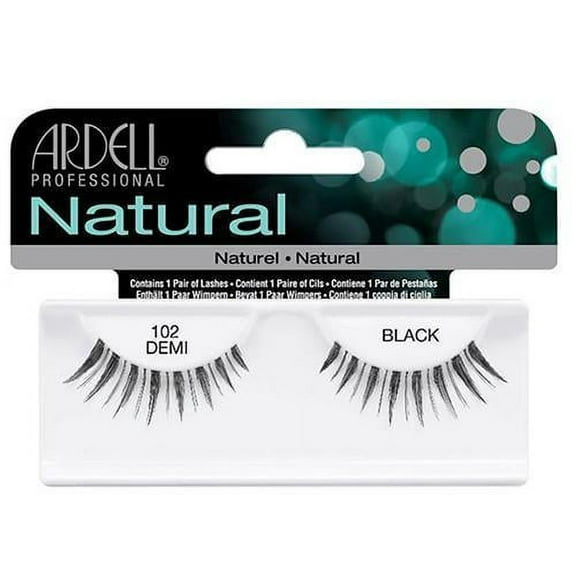 (Pack of 3) Ardell Natural Eyelashes - 102 Demi Black