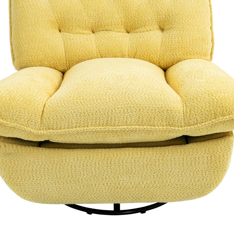 360-Degree Swivel Recliner Chair, Modern Chenille Adjustable
