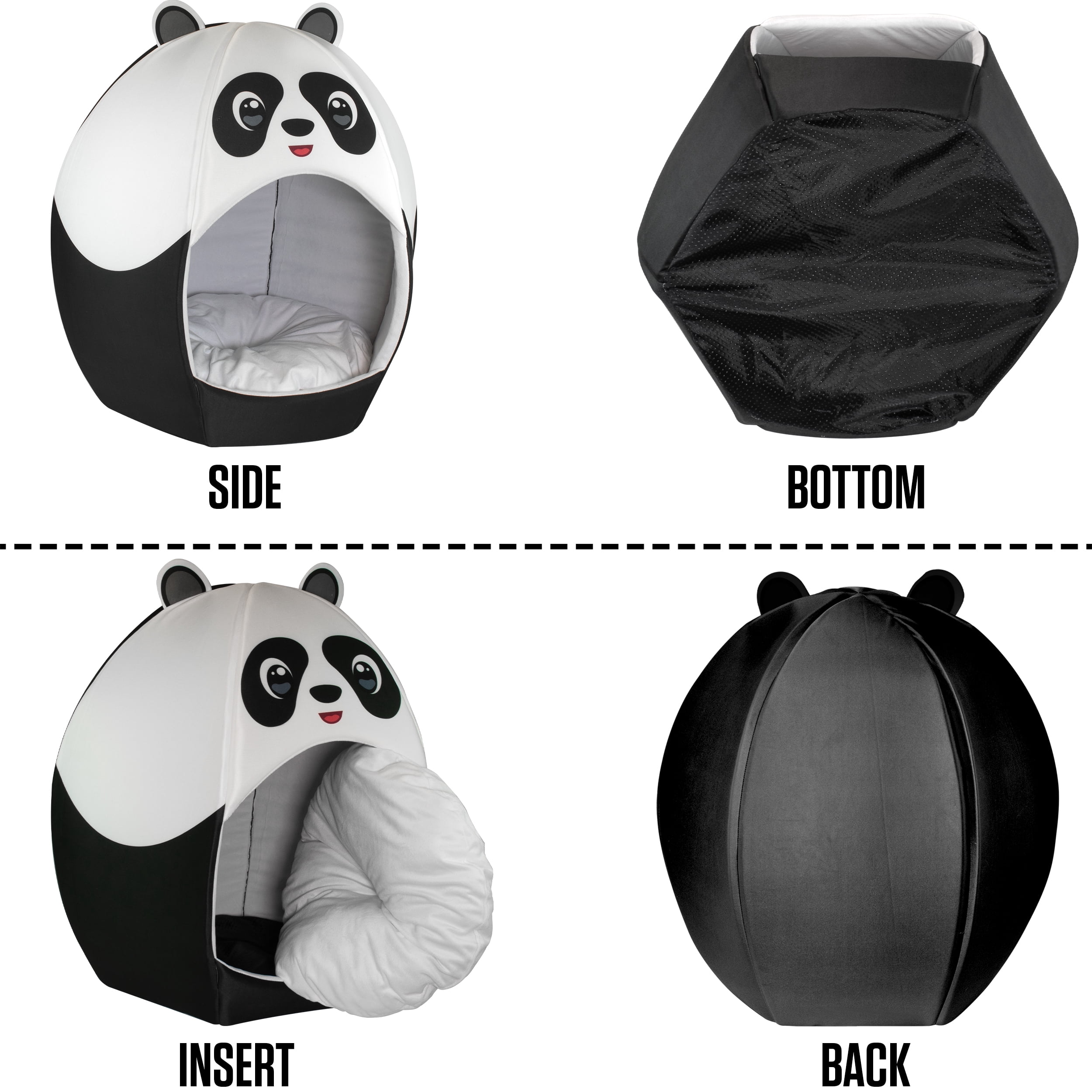 Maccabi Art Panda- Igloo Pet Bed for Dogs, Cats - Medium