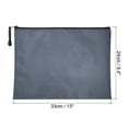 thumbnail image 2 of Uxcell A4 Document Pocket Storage Pouch Waterproof Zipper File Bags, Gray 10 Pack, 2 of 6