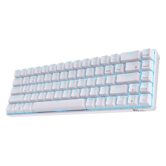 RK ROYAL KLUDGE RK68 Wireless Hot Swappable 65% Mechanical Keyboard, 68 Keys Compact BT5.0 Gaming Keyboard with Stand-Alone Arrow/Control Keys, Quiet Red Switch