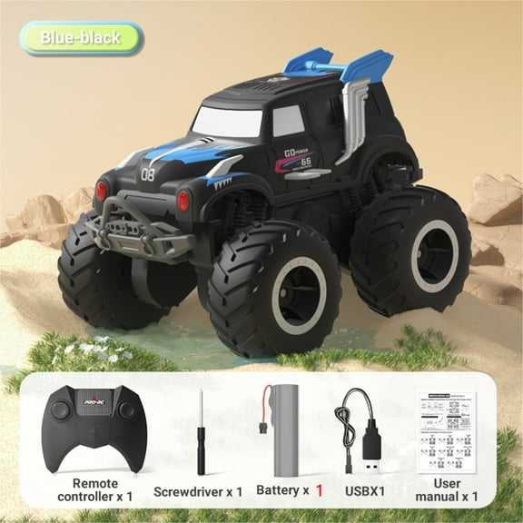 2.4G Amphibious Climbing Remote Control Car 1:24 RC Big wheel Off Road Monster Truck Toys
