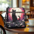 thumbnail image 3 of Kuiaobaty Kitten Skull Dasiy Spider Print Crossbody Bag for Women, Trendy Multi Pocket Vegan Leather Crossbody Purse with Adjustable Strap, Lightweight Shoulder Handbag for Halloween, 3 of 7