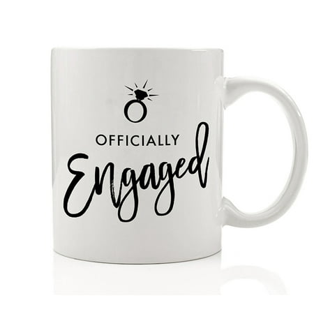 Officially Engaged Mug, 11 oz Coffee Mug, Engagement Ring Mug, Bride To Be Gift, Mug Wife, Wifey, Future Mrs Cup, Soon to Be Mrs Mug DM0189