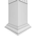 thumbnail image 5 of Ekena Millwork 8"W x 9'H Craftsman Classic Square Non-Tapered Zion Fretwork Column w/ Crown Capital & Crown Base, 5 of 8