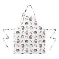 thumbnail image 2 of Cute Hedgehog Flower Pattern Apron-Garden Aprons for Women with Pockets-Cotton Linen Waterproof Kitchen Cooking Gardening Aprons Adjustable for Kitchen,Cooking,BBQ and Salon 33x27 Inch, 2 of 7