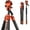 Orange, variant on Fotopro X-Airfly Max Video 67.3" Carbon Fiber 2-in-1 Tripod and Monopod, Ball Head & Fluid Head, 4-Sec Lightweight Camera Tripod Stand, Macro Photography, Hidden Phone Clip, Max Load 13 lbs, Grey