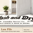 thumbnail image 3 of Washable Laundry Room Rug, 20"X47" Non Slip Soft Low-Pile Laundry Mat Farmhouse Laundry Room Decor Area Rug for Kitchen Bathroom White, 3 of 7