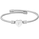 thumbnail image 1 of Pulseras de mujer personalizadas con inicial. Accesorios y regalos para mujer elegantes y resistentes  Xtellar plateado, 1 of 4