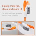 thumbnail image 4 of Bewildely Soporte para escobilla de baño Forma de pato Lindo Soporte de fregador montado en la pared Cepillos flexibles flexibles Limpieza de Suministros de limpieza para el hogar blanco, 4 of 6