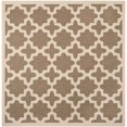 thumbnail image 1 of Safavieh Courtyard Brown Indoor Outdoor Rug - Square 5'3", 1 of 4